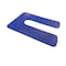 Glazelock 1/16" 4"L  x 3"W 7/8" Slot, Interlocking Square Horsehoe Plastic Shims Blue 100pc/bag Econo06 - alternate 1